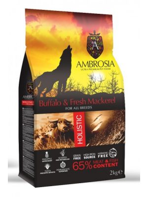 Ambrosia Grain Free Adult Buffalo &Mackerel 12kg