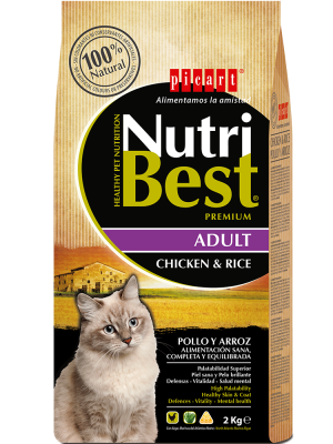 Nutribest Cat Adult Chicken & Rice 15kg