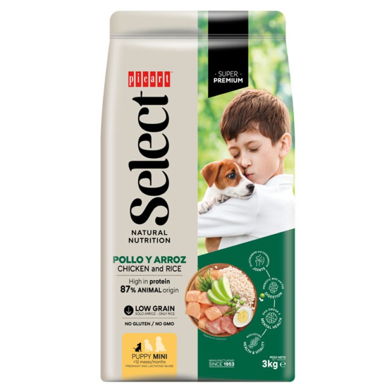Picart  Mini Puppy Chicken & Rice 3kg