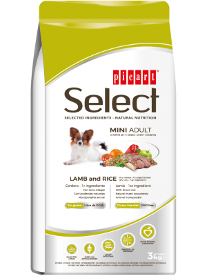 Picart Select Mini  Adult  Lamb &Rice  3kg