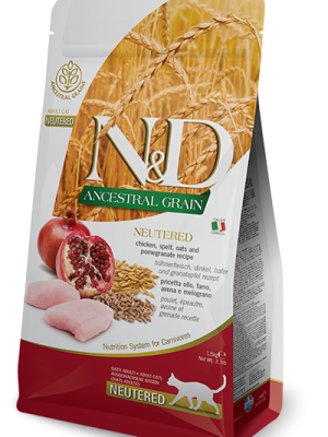 N&D Low Grain Chicken & Pomegranate Neutered Cat 10kg