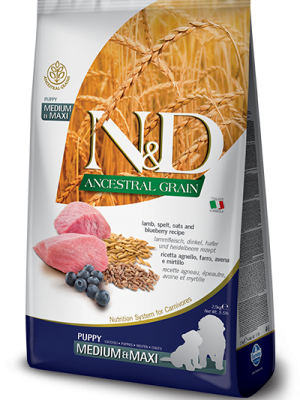 N&D Low Grain Lamb & Blueberry Puppy Medium/Maxi 2.5kg