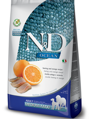 N&D Grain Free Fish & Orange Adult Medium/Maxi 12kg