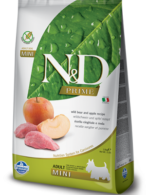 N&D Grain Free Boar & Apple Adult Mini 2.5kg