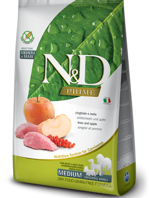 N&D Grain Free Boar & Apple Adult Medium/Maxi 12kg