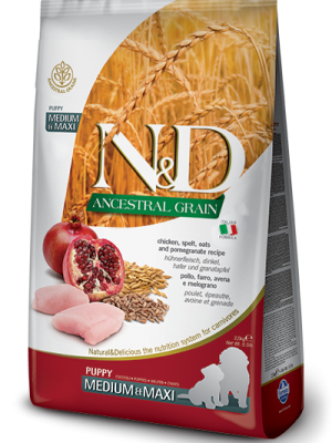 N&D Low Grain Chicken & Pomegranate Puppy Medium/Maxi 12kg