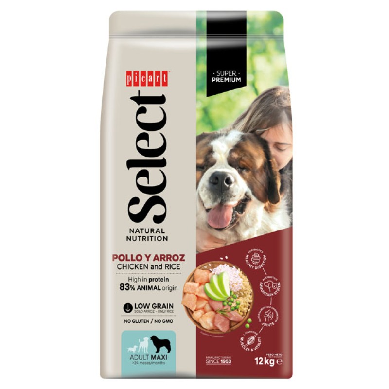 Picart Select Adult Maxi Chicken & Rice 12kg