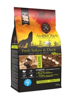 Ambrosia Grain Free Adult Turke &Duck 12kg