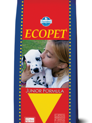 Farmina Ecopet Junior Ξηρά Τροφή για Κουτάβια με Καλαμπόκι / Κοτόπουλο 15kg
