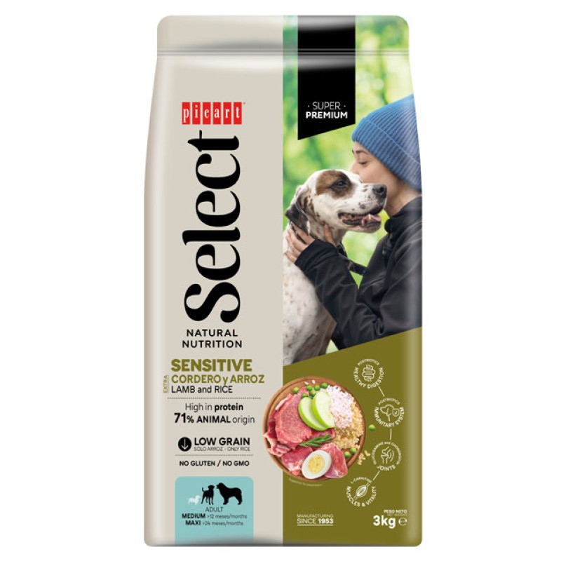 Picart Select Adult Lamb & Rice 12kg