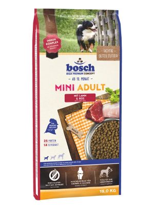 Bosch ‘Adult Mini Lamb & Rice’, 15Kg