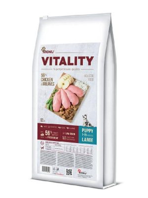 VITALITY dog puppy large chicken & greaves 12kg