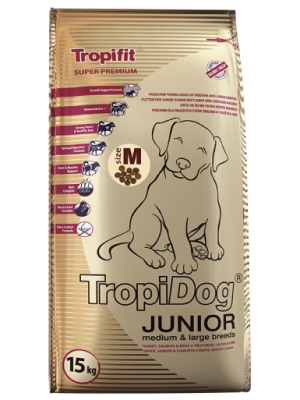 TropiDog Super Premium Junior Medium/ Large 2,5kg