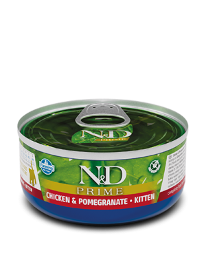 N&D CHICKEN & POMEGRANATE KITTEN WET FOOD 80GR
