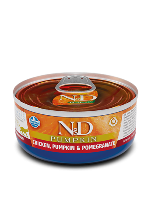 N&D PUMPKIN CHICKEN & POMEGRANATE WET FOOD 80GR