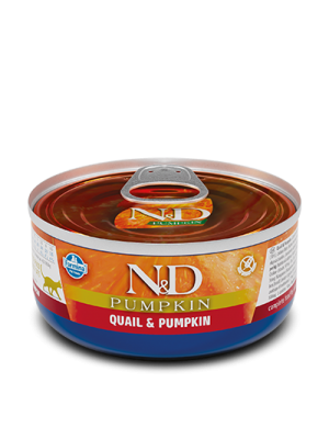 N&D QUAIL & PUMPKIN WET FOOD 80GR