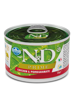 N&D CHICKEN & POMEGRANATE WET FOOD MINI 140GR