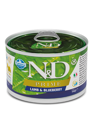 N&D LAMB & BLUEBERRY WET FOOD MINI 140GR
