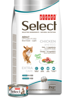 Select Adult Cat Light-Sterilised Grain Free Superpremium 2kg