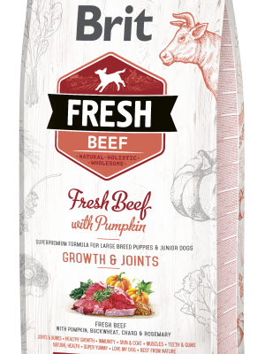 Brit Fresh® Dog Beef Junior Large Growth & Joints 2,5kg