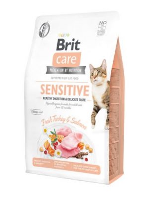 Brit Care® Cat GF Sensitive Turkey & Salmon 2kg
