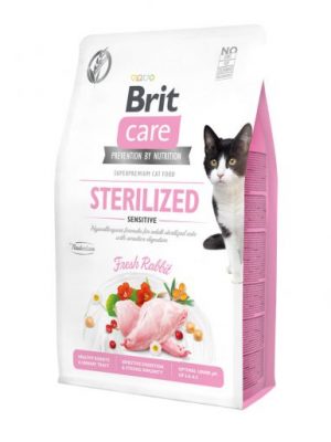Brit Care® Cat GF Sterilized Sensitive Rabbit 2kg
