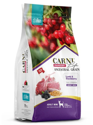 Maya Family Carni Life Cranberry 2,5kg ξηρά τροφή για ενήλικους μικρόσωμους σκύλους με αρνί και μύρτιλο