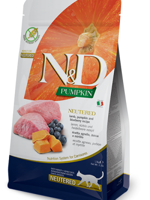 N&D Pumkin, Lamb & Blueberry Neutered Adult 5kg