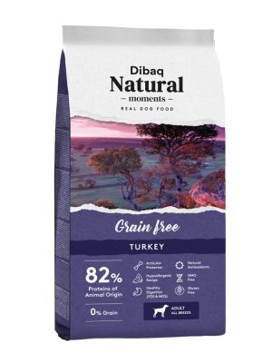 DIBAQ NATURAL MOMENTS HYPOALLERGENIC GRAIN FREE: All Breeds με Γαλοπούλα 12kg