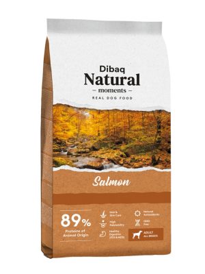 DIBAQ NATURAL MOMENTS ADULT ALL DREEDS:Σολομό 15 KG