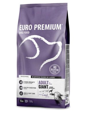 EUROPREMIUM Adult Giant – Αρνί & Ρύζι 15Kg