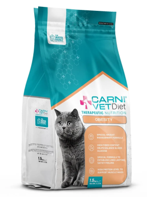 Carni Vet Diet Adult Cat Obesity – Πλήρης Ζωοτροφή 1.5 Kg