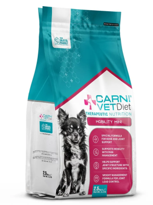 Carni Vet Diet Adult Dog Mini Mobility – Πλήρης Ζωοτροφή 2.5Kg