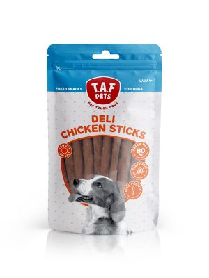 TAF PETS FRESH DOG TREATS DELI CHICKEN STICKS 75 gr