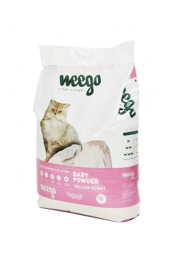 Weego Cat Litter Baby Powder 15L