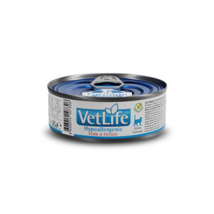 Vet Life Natural Diet Pork & Potato Wet Food Cat 85gr