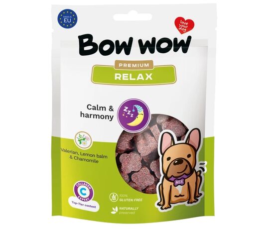 SNAK ΥΓΕΙΑΣ ΣΚΥΛΟΥ BOW WOW PREMIUM RELAX  60gr