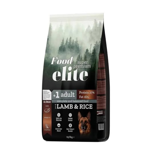 Food Elite Maintenance (27 protein 16 fat) 15kg Ξηρά Τροφή για Ενήλικους Σκύλους με Αρνί & Ρύζι