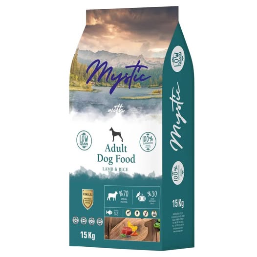 Mystic Low Grain 15kg+2kg Ξηρά Τροφή Light για Μεγαλόσωμους Ενήλικους Σκύλους με Αρνί και Ρύζι