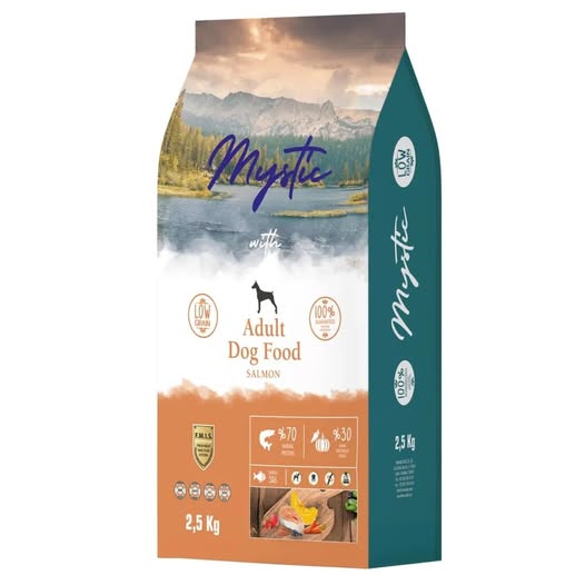 Mystic Low Grain 2.5kg Ξηρά Τροφή για Ενήλικους Σκύλους με Σολομό