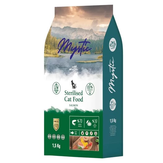 Mystic Low Grain 15kg Ξηρά Τροφή για Στειρωμένες Γάτες με Κοτόπουλο