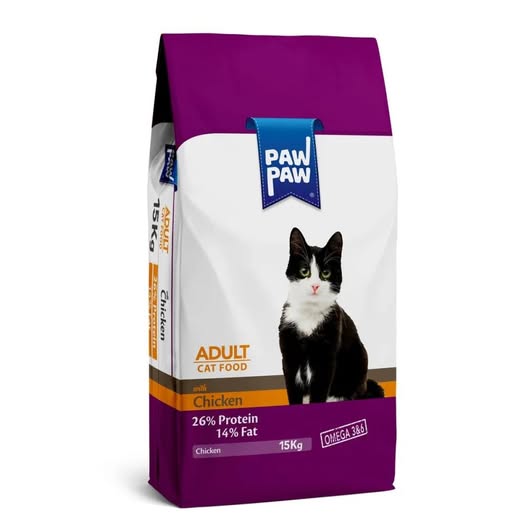 Pawpaw 15kg Ξηρά Τροφή για Ενήλικες Γάτες με Κοτόπουλο