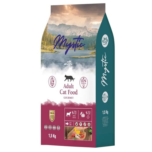 Mystic Low Grain 1.5kg Ξηρά Τροφή για Ενήλικες Γάτες Gourmet