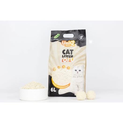 Uniq Βιοδιασπώμενο τόφου 6Lt Άμμος Γάτας Natural