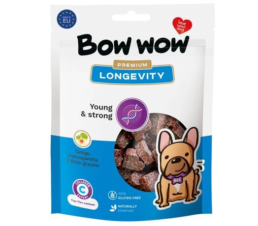 SNAK ΥΓΕΙΑΣ ΣΚΥΛΟΥ BOW WOW PREMIUM LONGEVITY 60gr