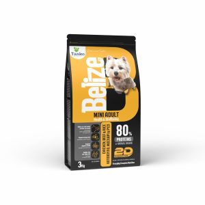 BELIZE MINI ADULT CHICKEN,BEEF & RICE DOG 3KG