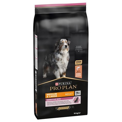 Pro Plan Dog Medium & Large Adult7+ Sensitive Skin Optiderma 14kg