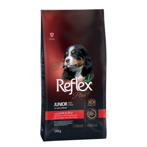 Reflex Plus Maxi Breed Junior Dog Lamb & Rice 18kg