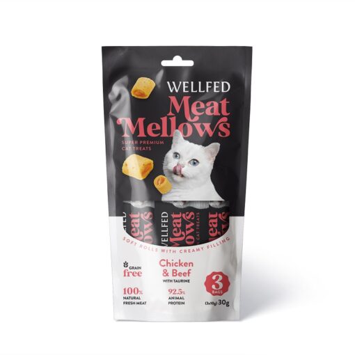 Wellffes Meat Mellows Chicken & Beef (3x10gr) 30gr