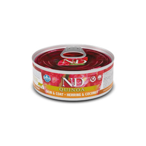 N&D Cat Quinoa Skin & Coat Herring Wet food 70gr